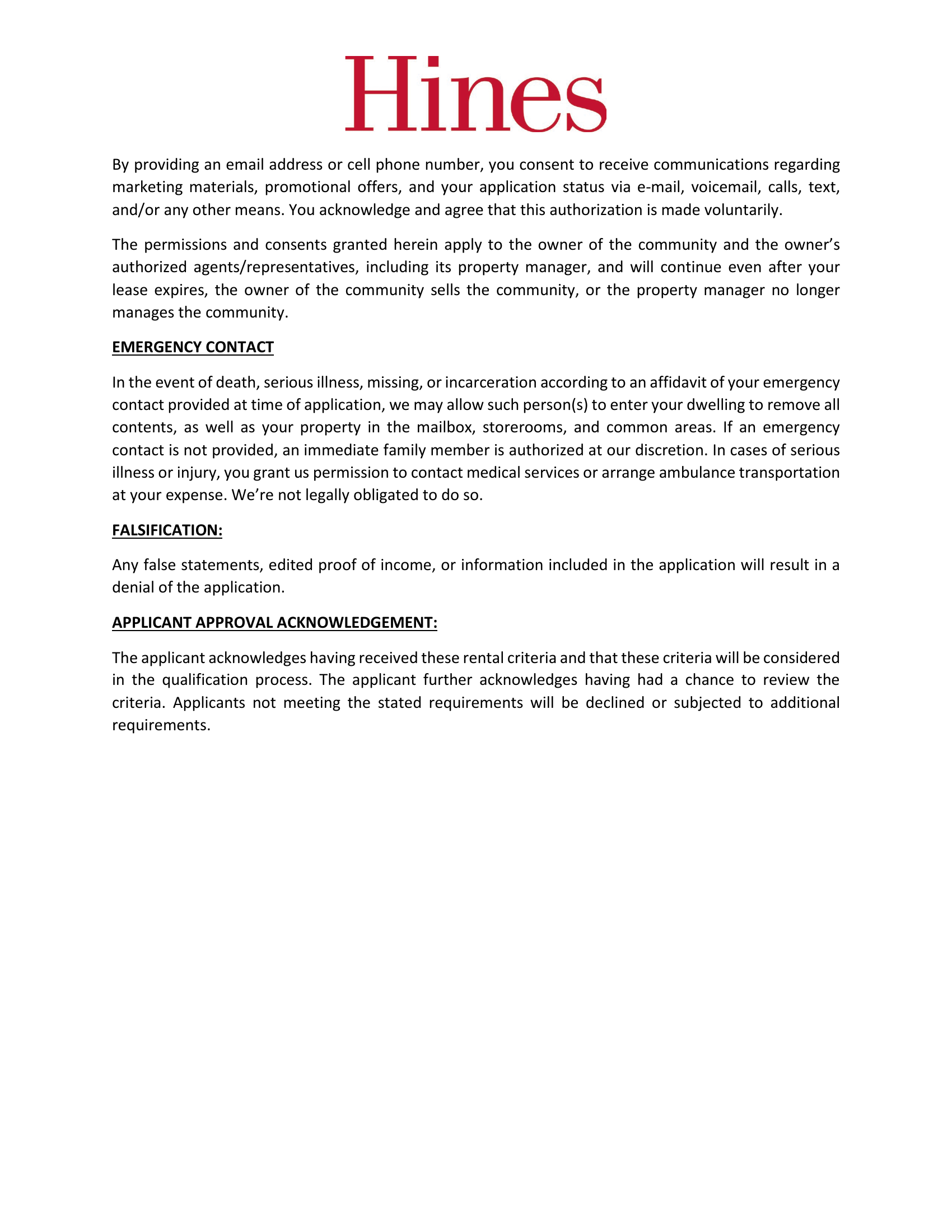 Rental requirements, page 4 of 4